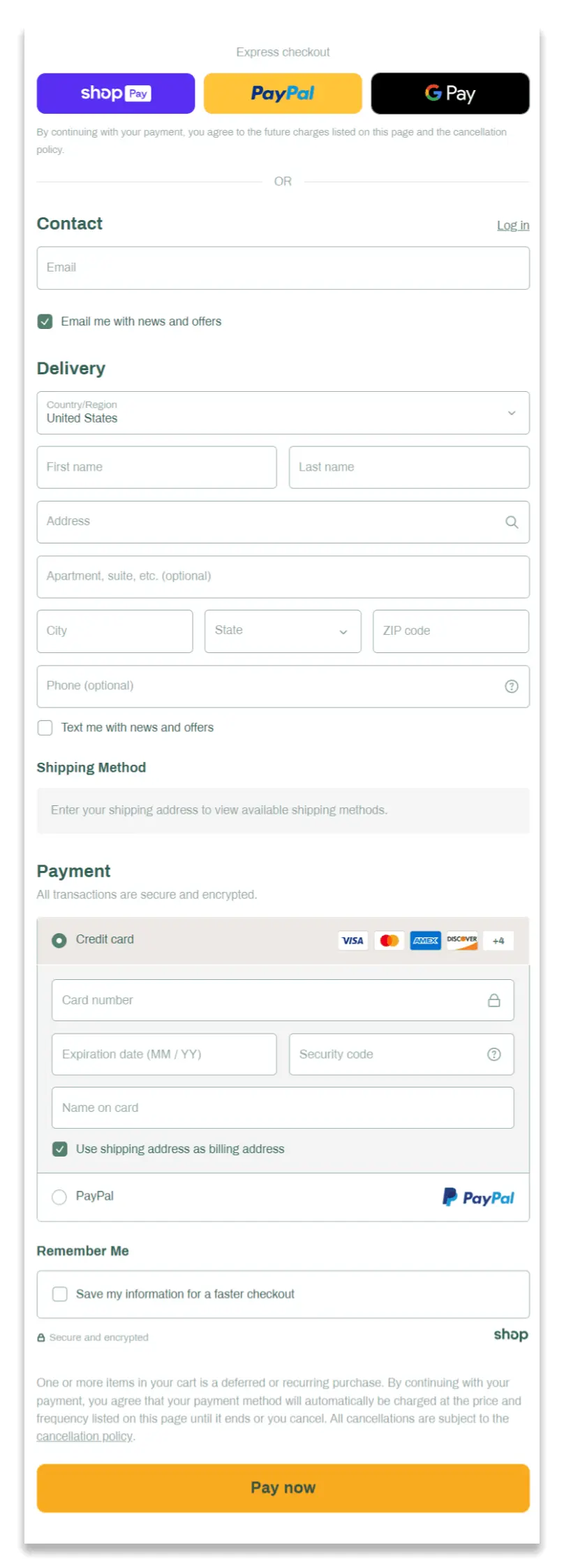 Moerie Haircare Secure Checkout Page